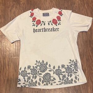 Heartbreaker Cornerstone Bodege Graphic Tee with Floral Design